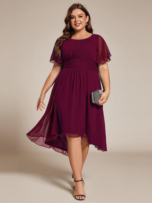 pretty EDEN|Plus Size Flowy Chiffon Bridesmaid Dress
