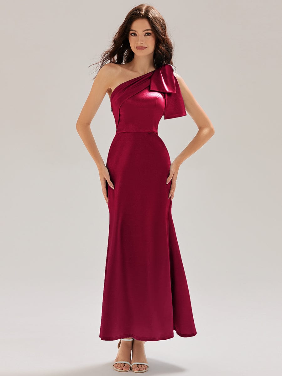 ever ROSIE|One Shoulder Satin Mermaid Dress