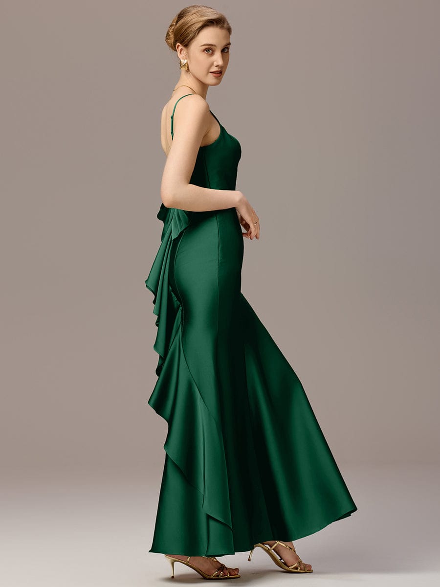 ever AVELIA|Mermaid Bow Stretch Satin Maxi Bridesmaid Dress