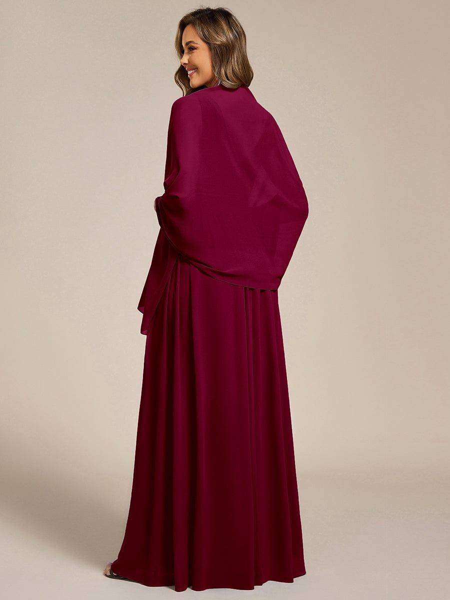 CHARLEE|Elegant Chiffon Shawl for Special Occasions