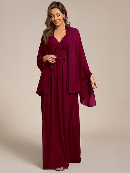 CHARLEE|Elegant Chiffon Shawl for Special Occasions