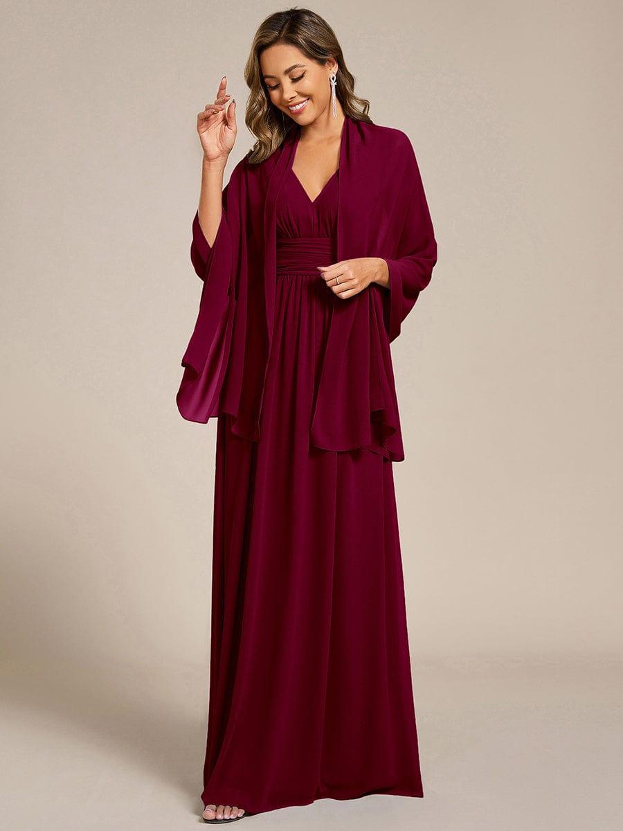 CHARLEE|Elegant Chiffon Shawl for Special Occasions