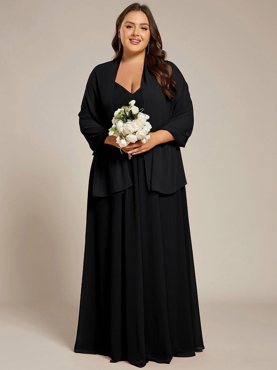 CHARLEE|Elegant Chiffon Shawl for Special Occasions