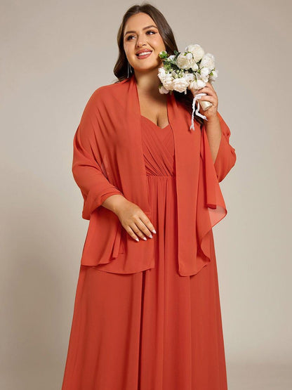 CHARLEE|Elegant Chiffon Shawl for Special Occasions