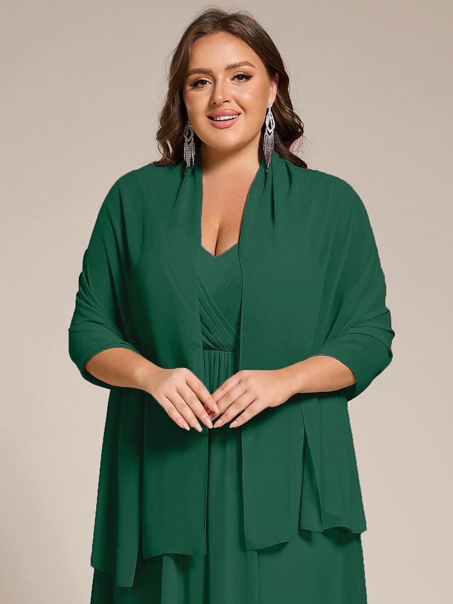 CHARLEE|Elegant Chiffon Shawl for Special Occasions