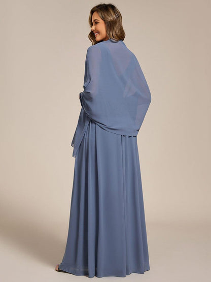 CHARLEE|Elegant Chiffon Shawl for Special Occasions