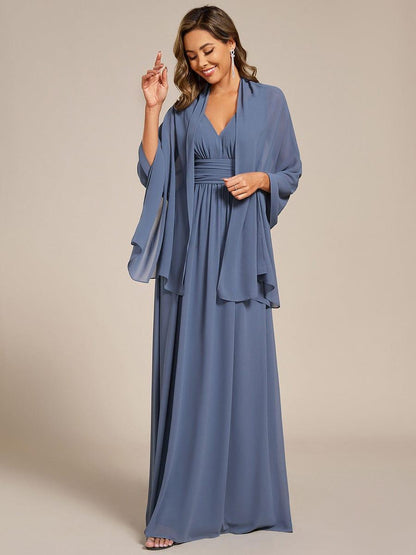 CHARLEE|Elegant Chiffon Shawl for Special Occasions