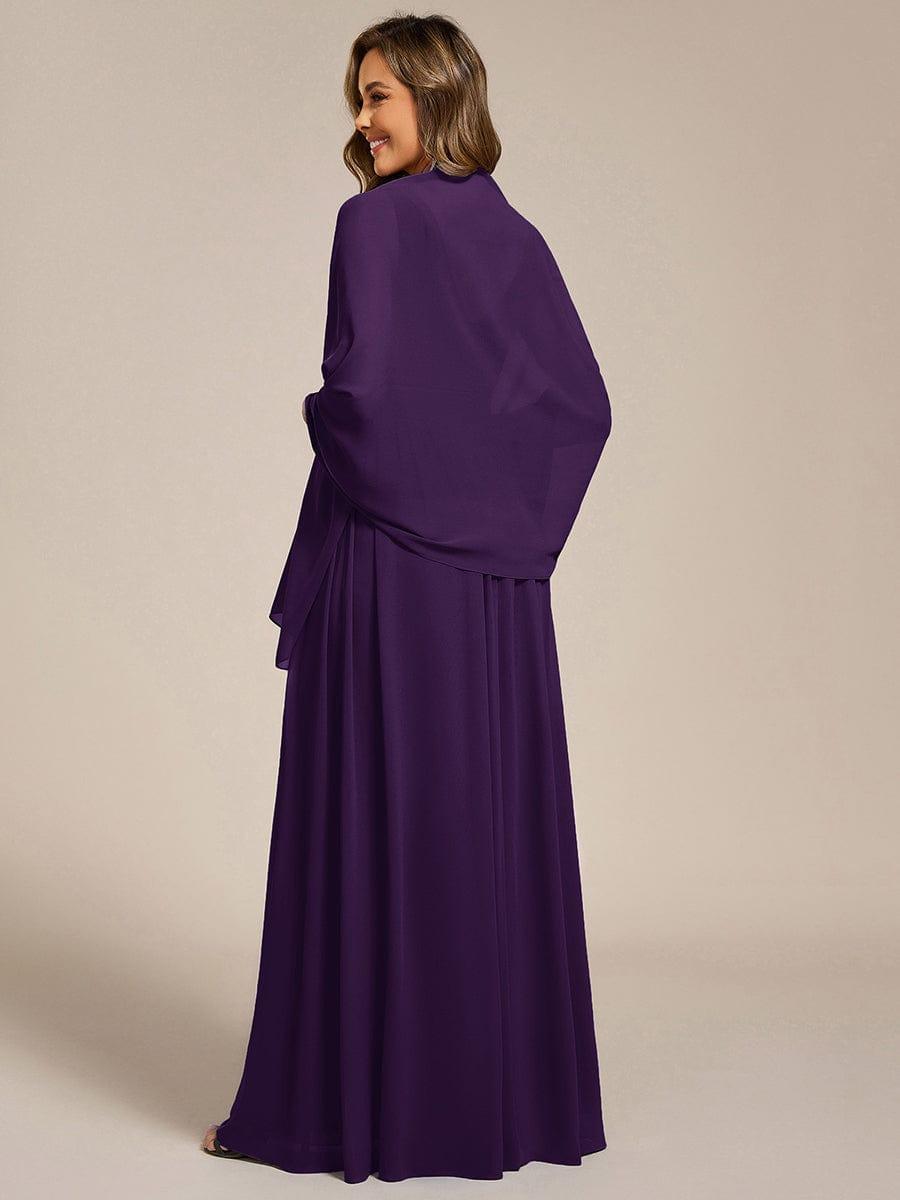 CHARLEE|Elegant Chiffon Shawl for Special Occasions