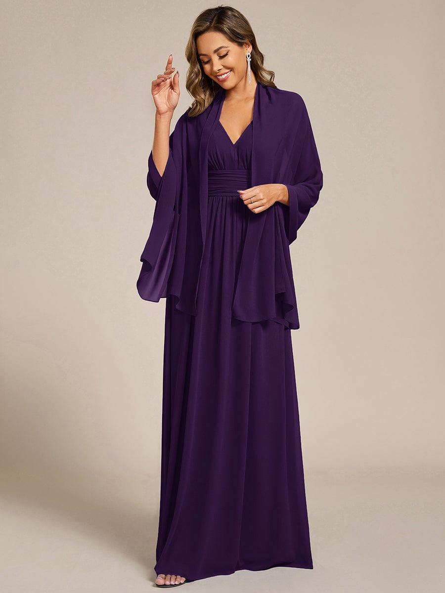 CHARLEE|Elegant Chiffon Shawl for Special Occasions