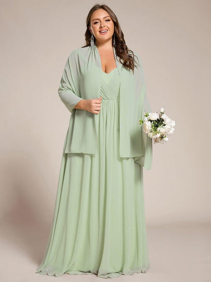 CHARLEE|Elegant Chiffon Shawl for Special Occasions