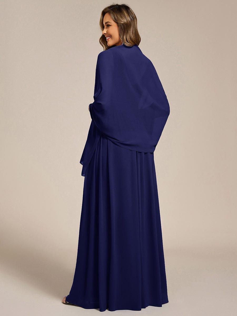 CHARLEE|Elegant Chiffon Shawl for Special Occasions