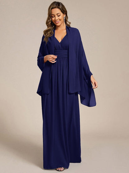 CHARLEE|Elegant Chiffon Shawl for Special Occasions