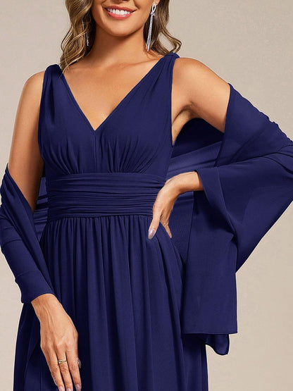 CHARLEE|Elegant Chiffon Shawl for Special Occasions