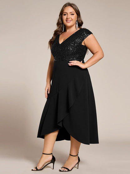 ever BAYLOR|A-Line V-Neck Wedding Guest Dress