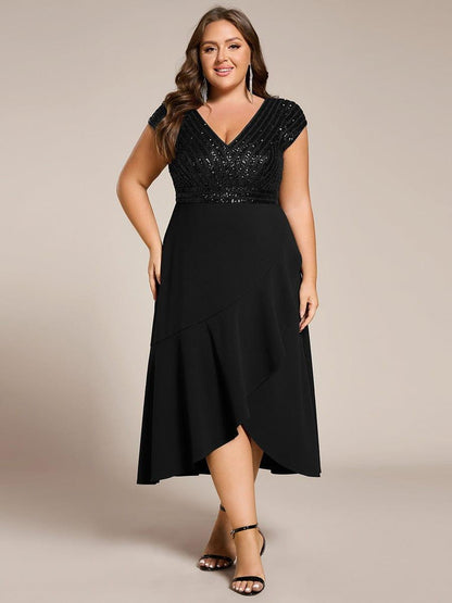 ever BAYLOR|A-Line V-Neck Wedding Guest Dress