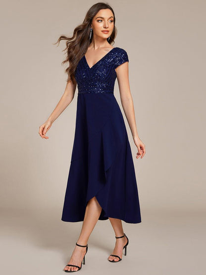 ever BAYLOR|A-Line V-Neck Wedding Guest Dress