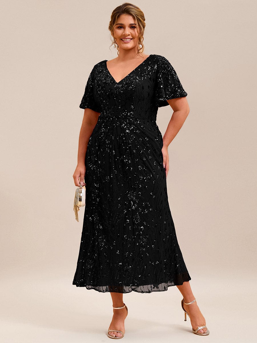 ever PALMER|Plus Size Sequin Mermaid Formal Dress