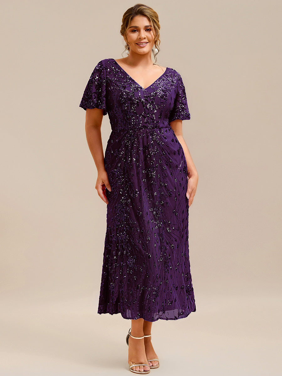 ever PALMER|Plus Size Sequin Mermaid Formal Dress