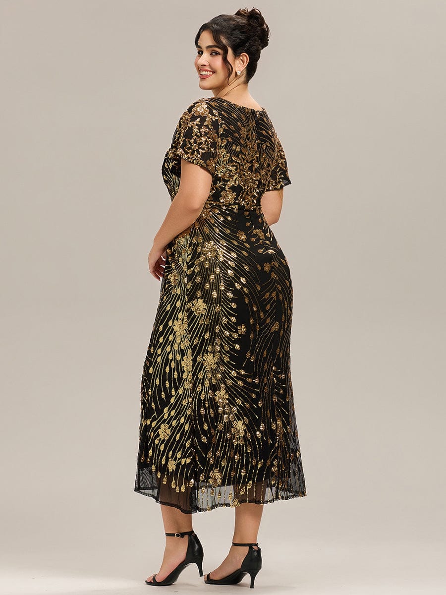ever PALMER|Plus Size Sequin Mermaid Formal Dress