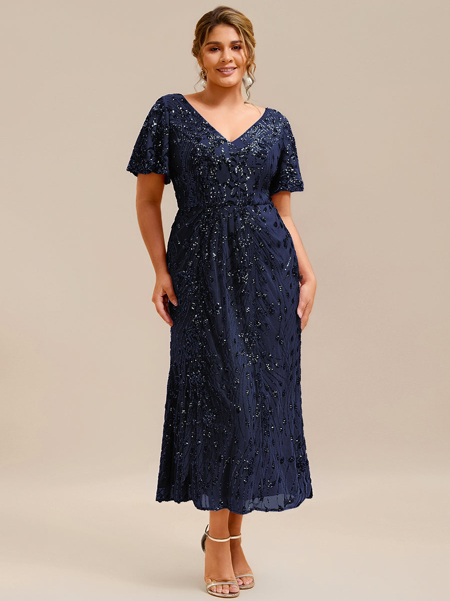 ever PALMER|Plus Size Sequin Mermaid Formal Dress