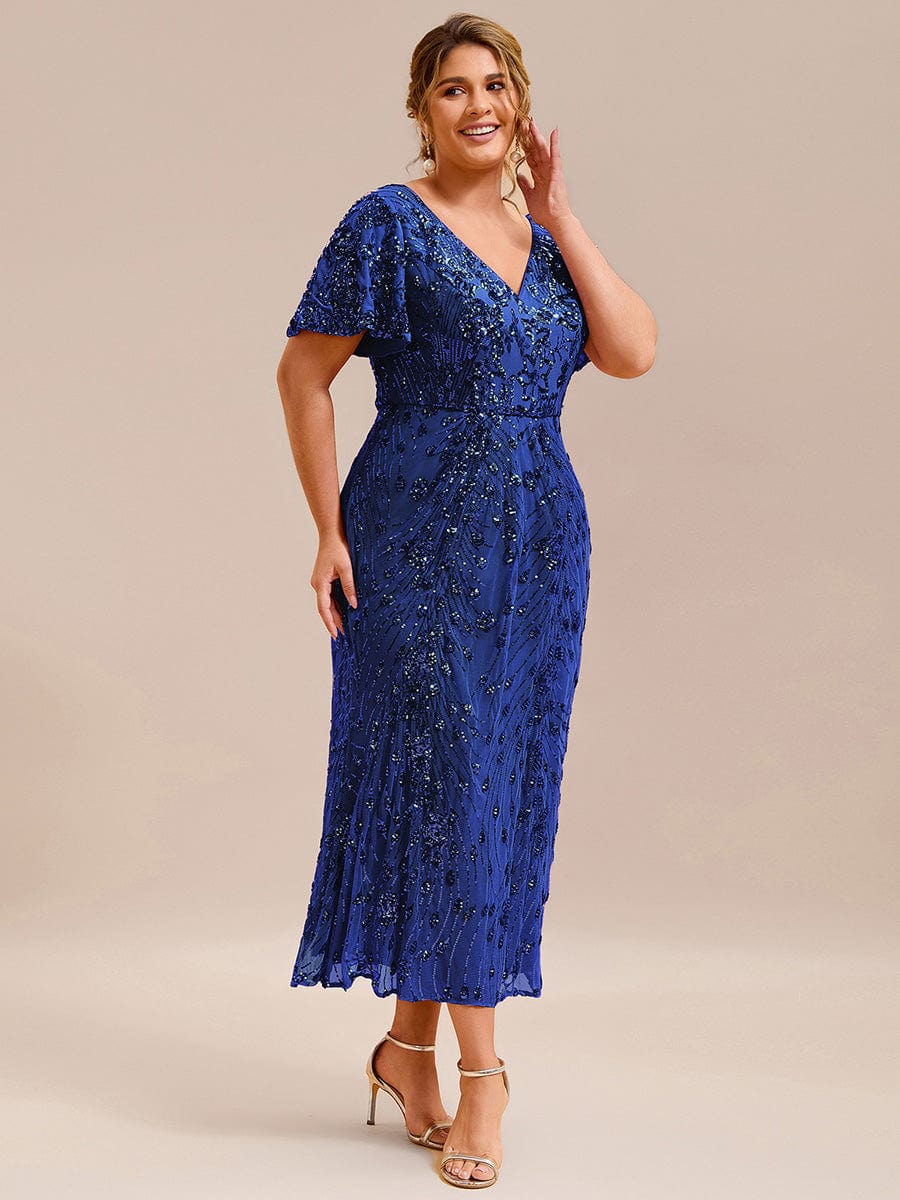 ever PALMER|Plus Size Sequin Mermaid Formal Dress