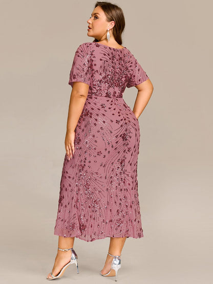 pretty HAYLEN|Plus Size Sequin Mermaid Formal Dress