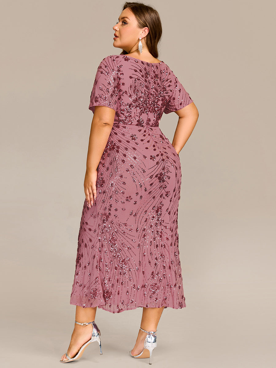 ever HAYLEN|Sequin Mermaid Round Neck Dress