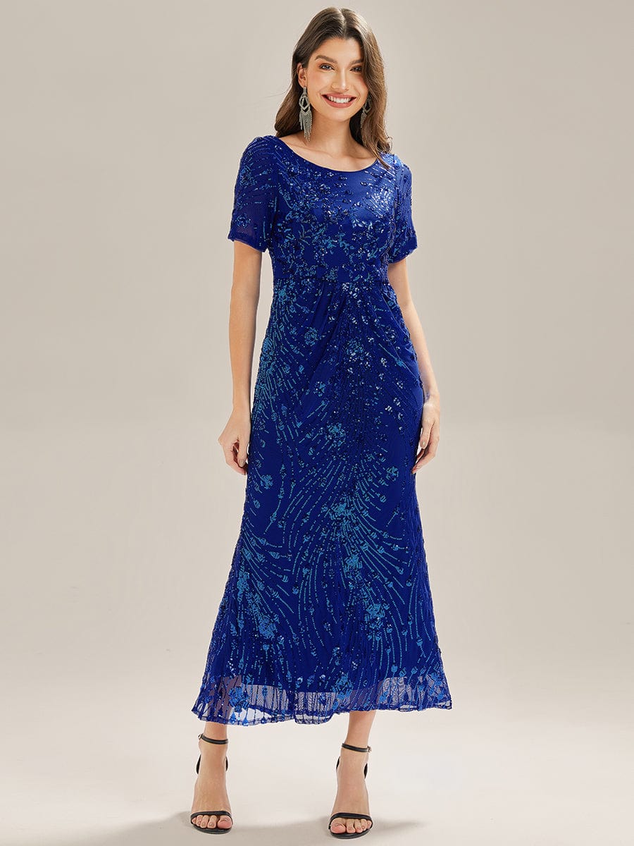 ever HAYLEN|Sequin Mermaid Round Neck Dress