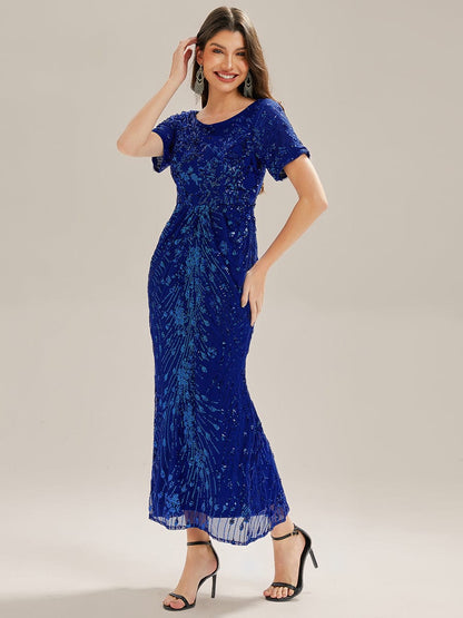 ever HAYLEN|Plus Size Sequin Mermaid Mother of the Bride Dress