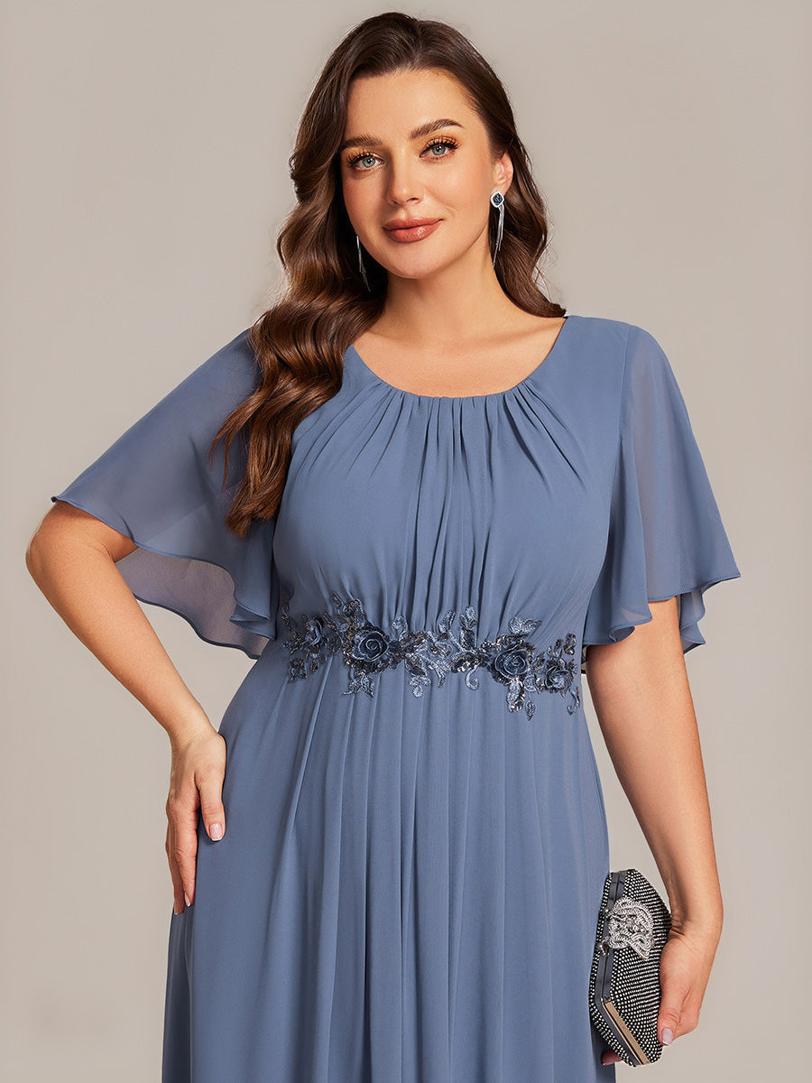 ever PORTIA|Applique Ruffle Sleeve Mide Dress