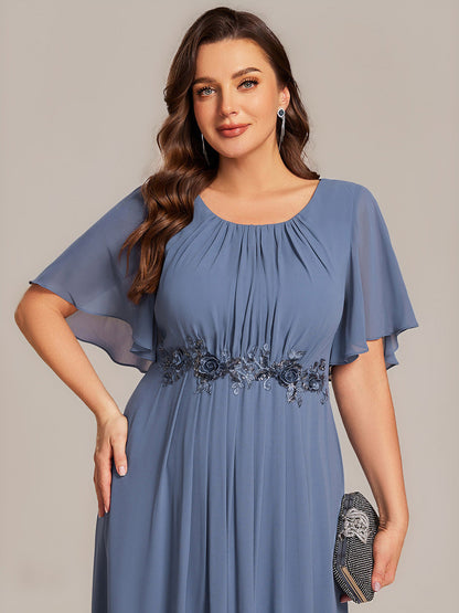 ever PORTIA|Applique Ruffle Sleeve Mide Dress
