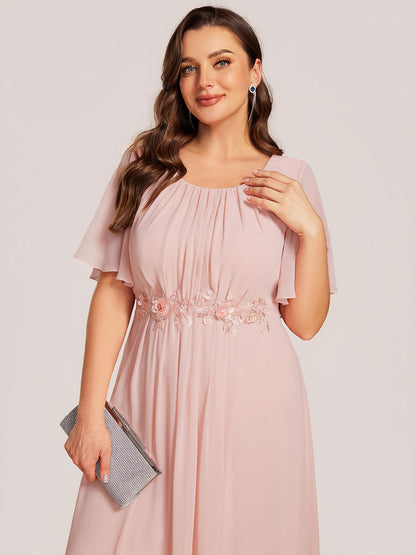 ever PORTIA|Applique Ruffle Sleeve Mide Dress