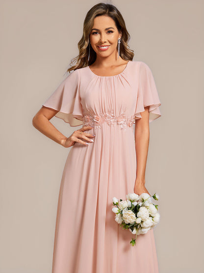 ever PORTIA|Applique Ruffle Sleeve Mide Dress