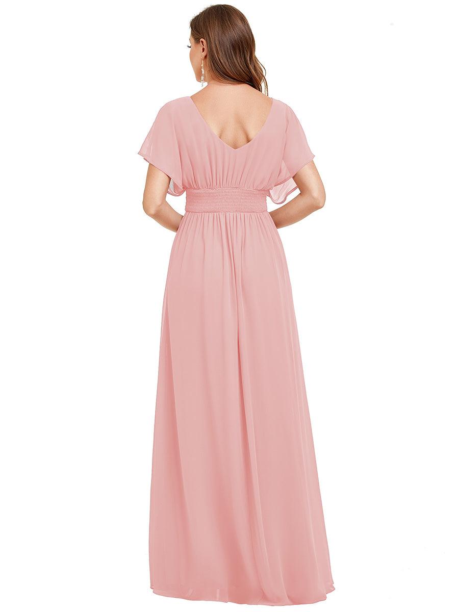 ever AMBRYN|Women's A-Line Empire Waist Maxi Chiffon Evening Dress
