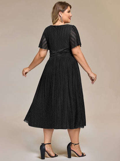 pretty QUINN|Plus size Glittery Formal Evening Dress