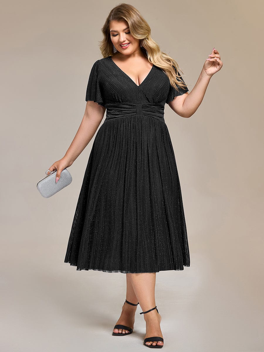 pretty QUINN|Plus size Glittery Formal Evening Dress