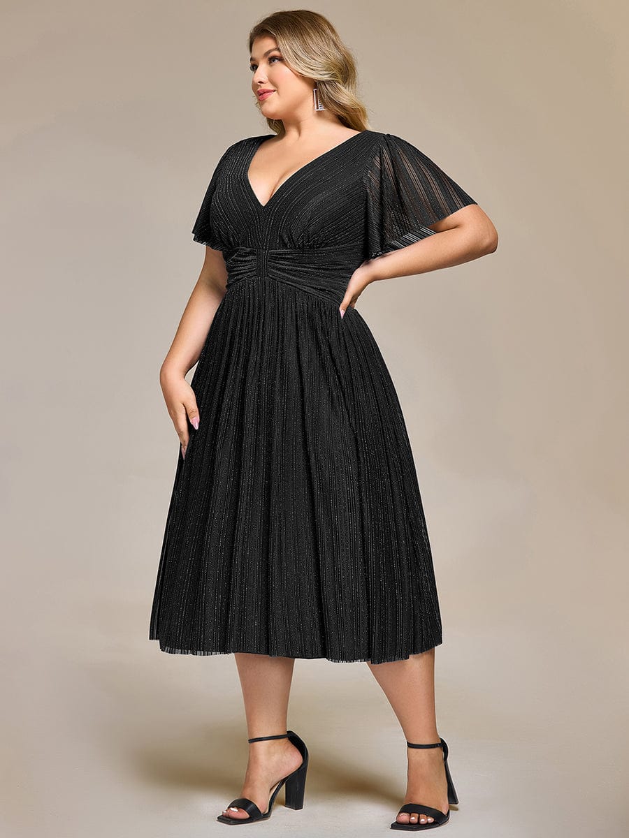 pretty QUINN|Plus size Glittery Formal Evening Dress