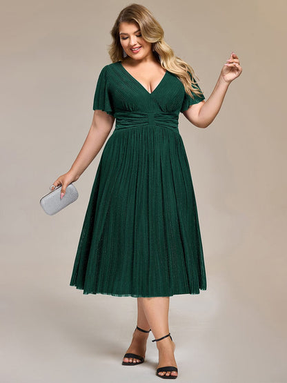 pretty QUINN|Plus size Glittery Formal Evening Dress