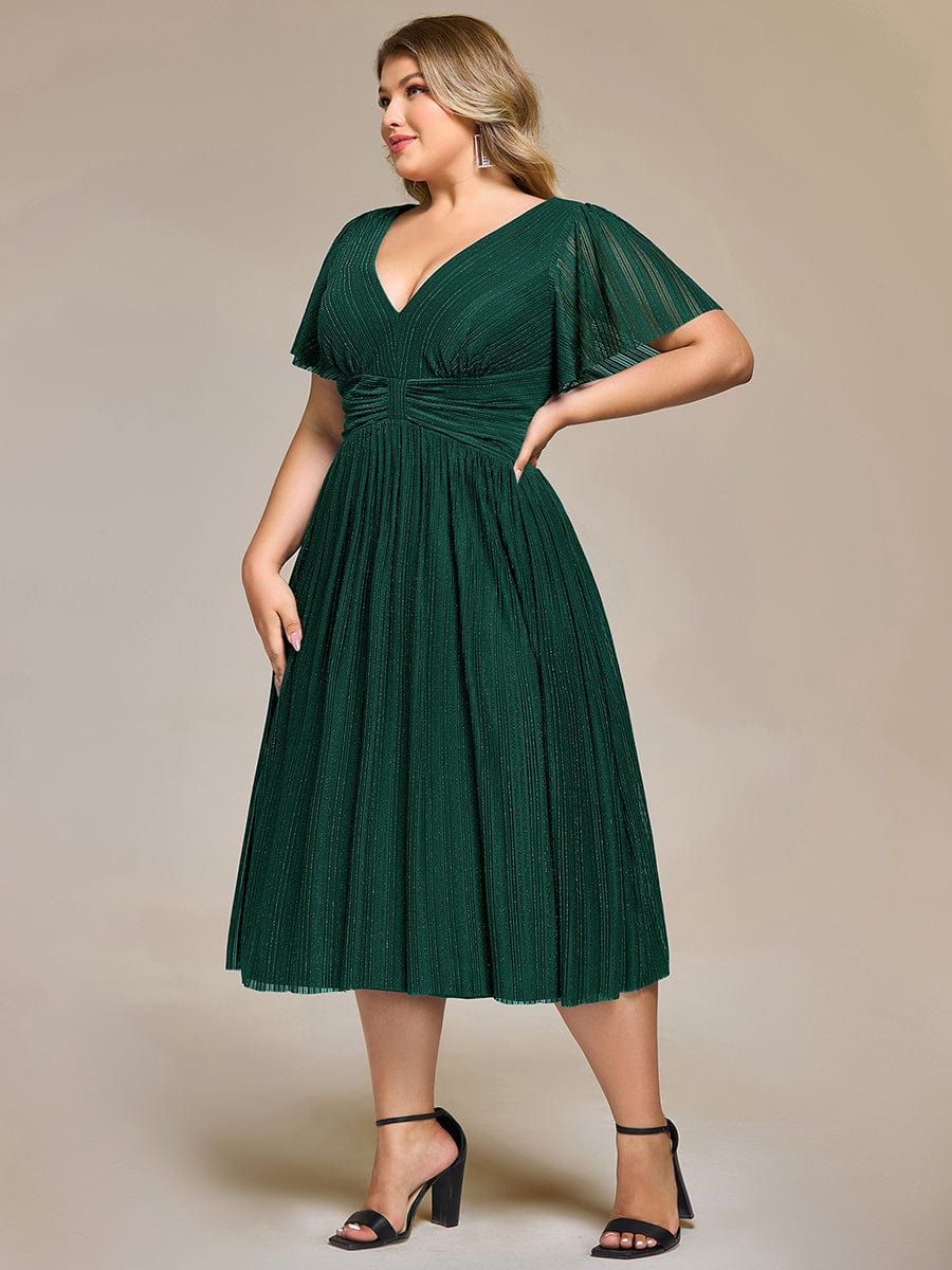 pretty QUINN|Plus size Glittery Formal Evening Dress