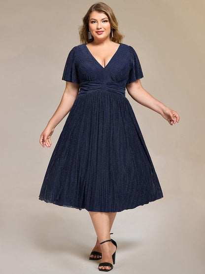 pretty QUINN|Plus size Glittery Formal Evening Dress