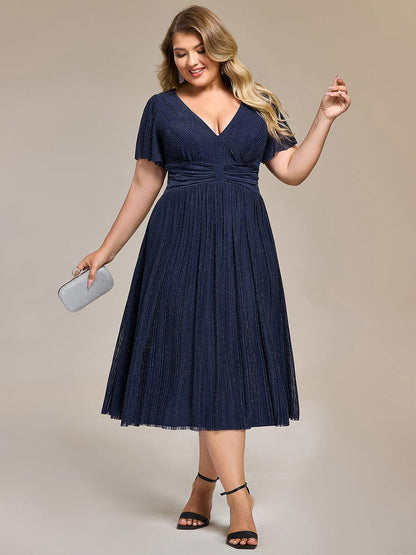 pretty QUINN|Plus size Glittery Formal Evening Dress