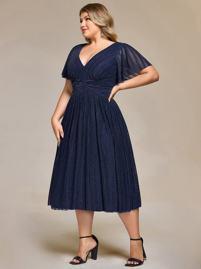 pretty QUINN|Plus size Glittery Formal Evening Dress