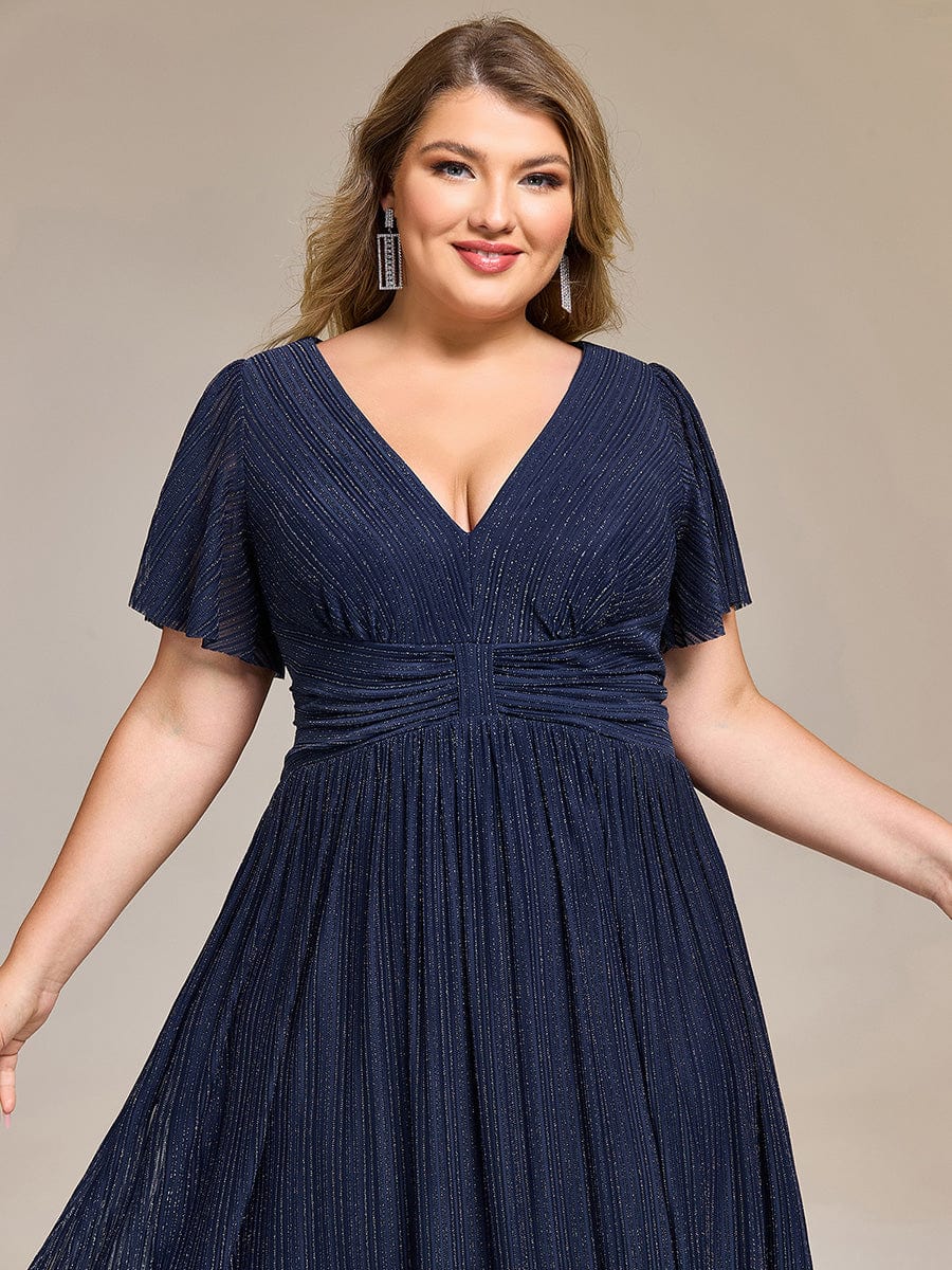 pretty QUINN|Plus size Glittery Formal Evening Dress