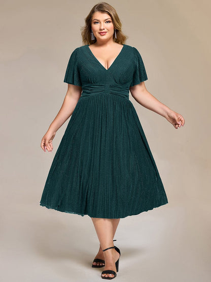 pretty QUINN|Plus size Glittery Formal Evening Dress