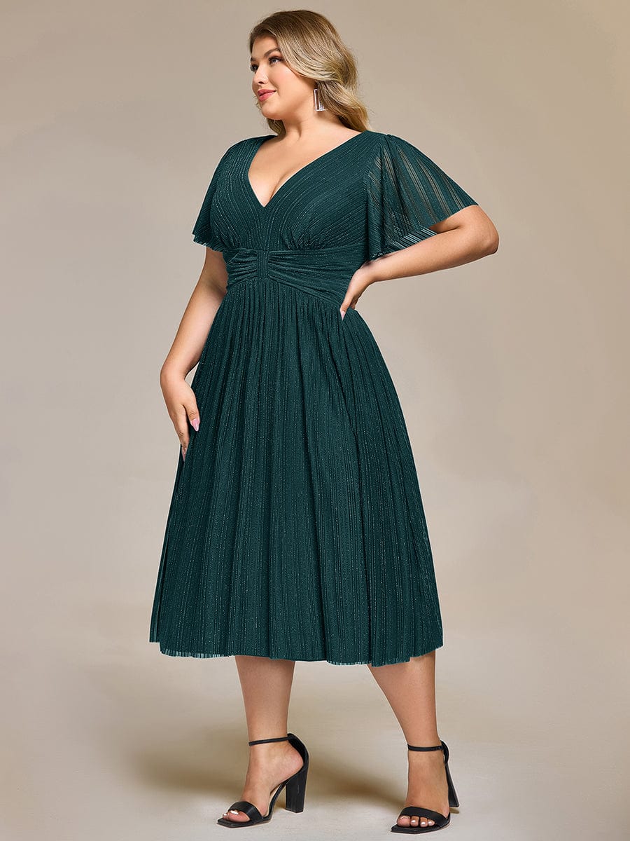 pretty QUINN|Plus size Glittery Formal Evening Dress
