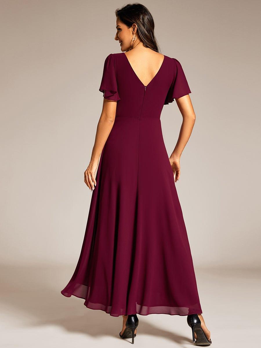 ever DAKOTA|High-Low Flowy Chiffon Wedding Guest Dress