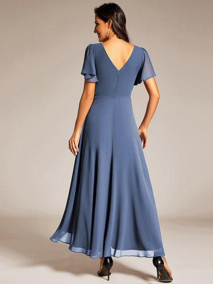 ever DAKOTA|High-Low Flowy Chiffon Wedding Guest Dress