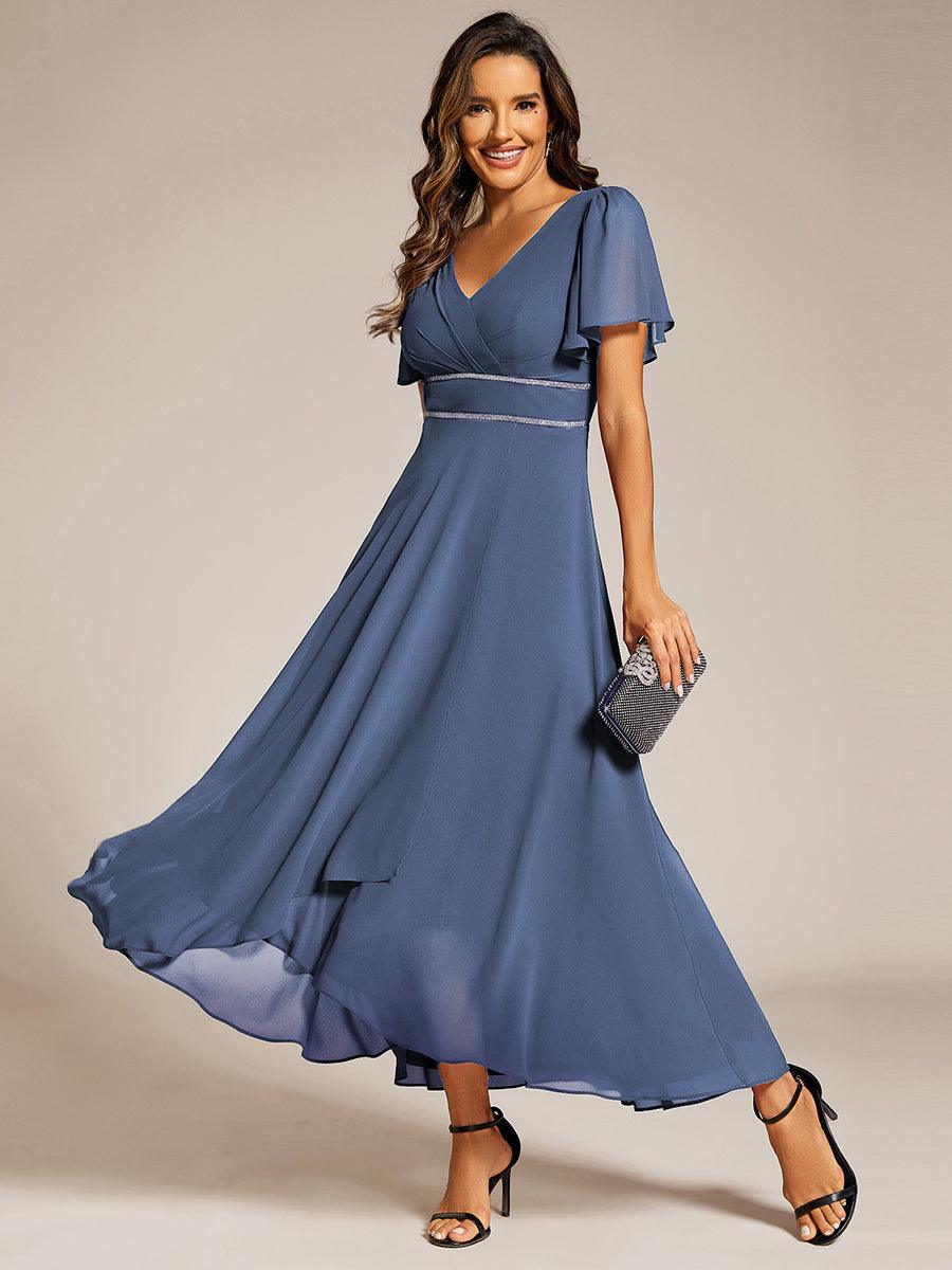 ever DAKOTA|High-Low Flowy Chiffon Wedding Guest Dress