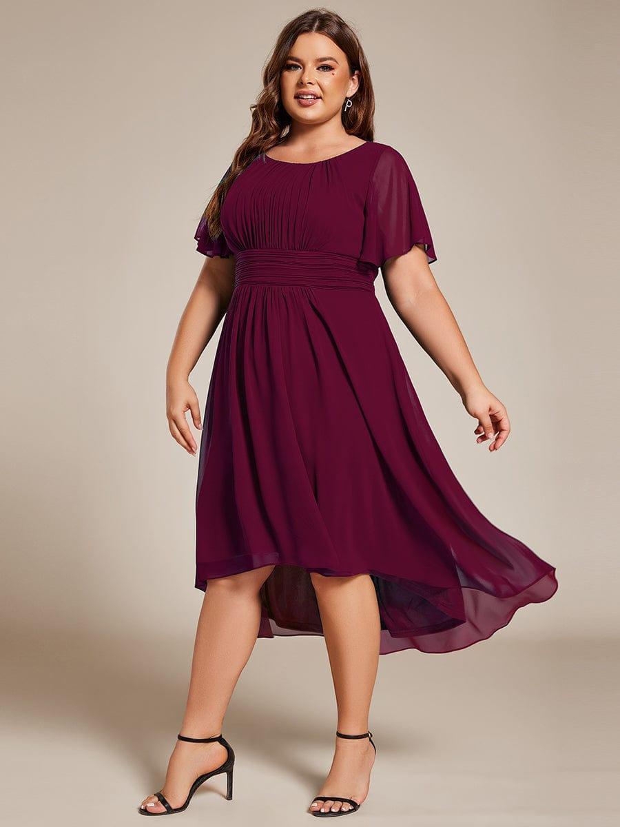 pretty EDEN|Plus Size Flowy Chiffon Bridesmaid Dress