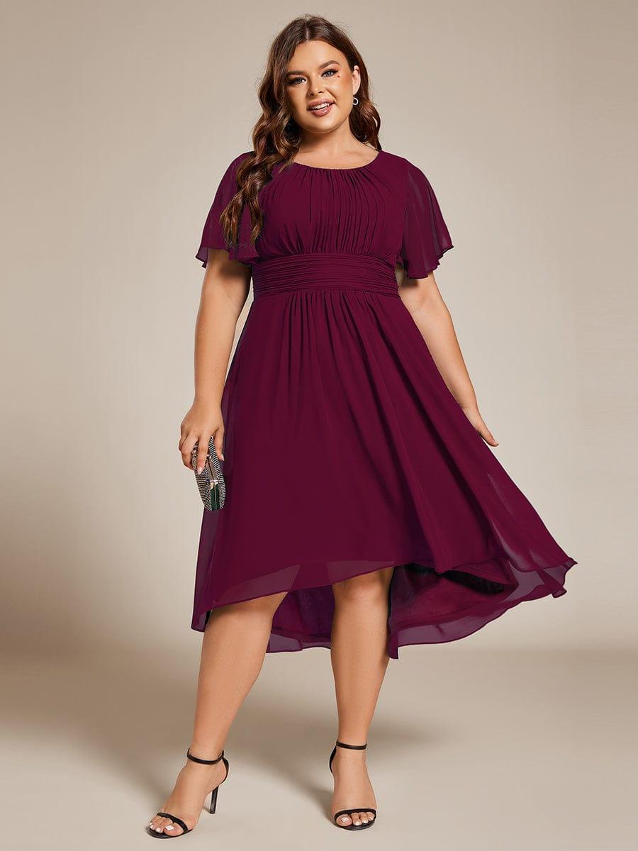 pretty EDEN|Plus Size Flowy Chiffon Bridesmaid Dress